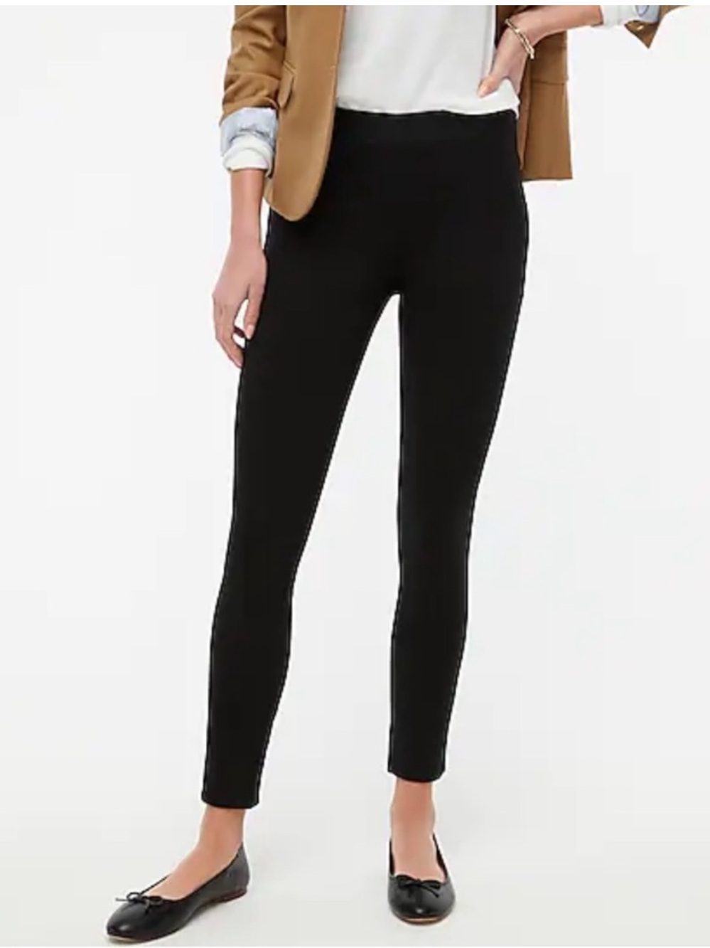 J. Crew Gigi Pant in ponte - side zipper